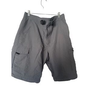 Nordic Track Men's Gray Adjustable Belt Convertible Cargo Pants Size 36W